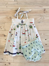 Load image into Gallery viewer, Seaside Dress &amp; diaper cover  (baby)