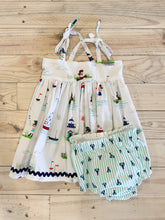 Load image into Gallery viewer, Seaside Dress &amp; diaper cover  (baby)